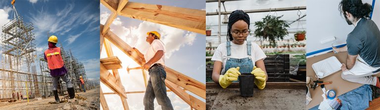 Umschulung Bau, Holz, Farbe, Garten-/Landschaftsbau - Zukunftswerkstatt