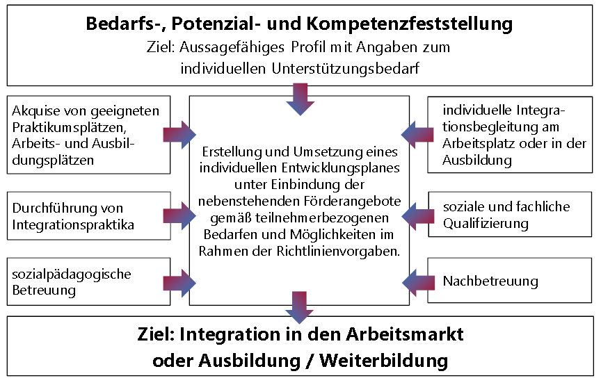 Projektinhalte Aktive Eingliederung MSH