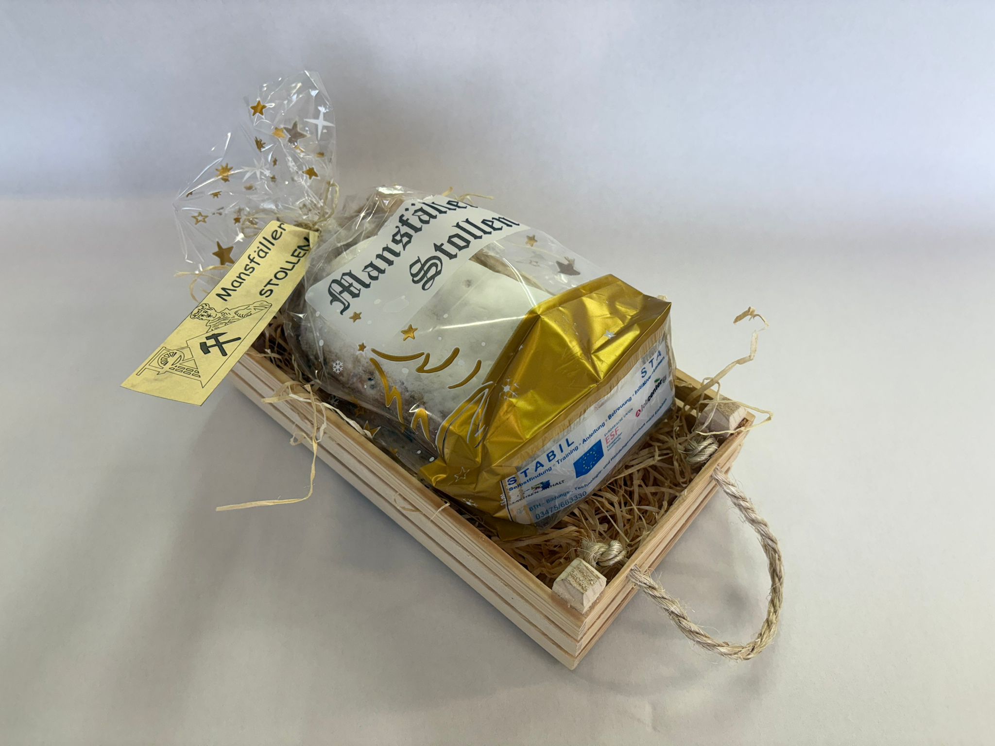 Stück 13,50 €, Mansfäller Stollen